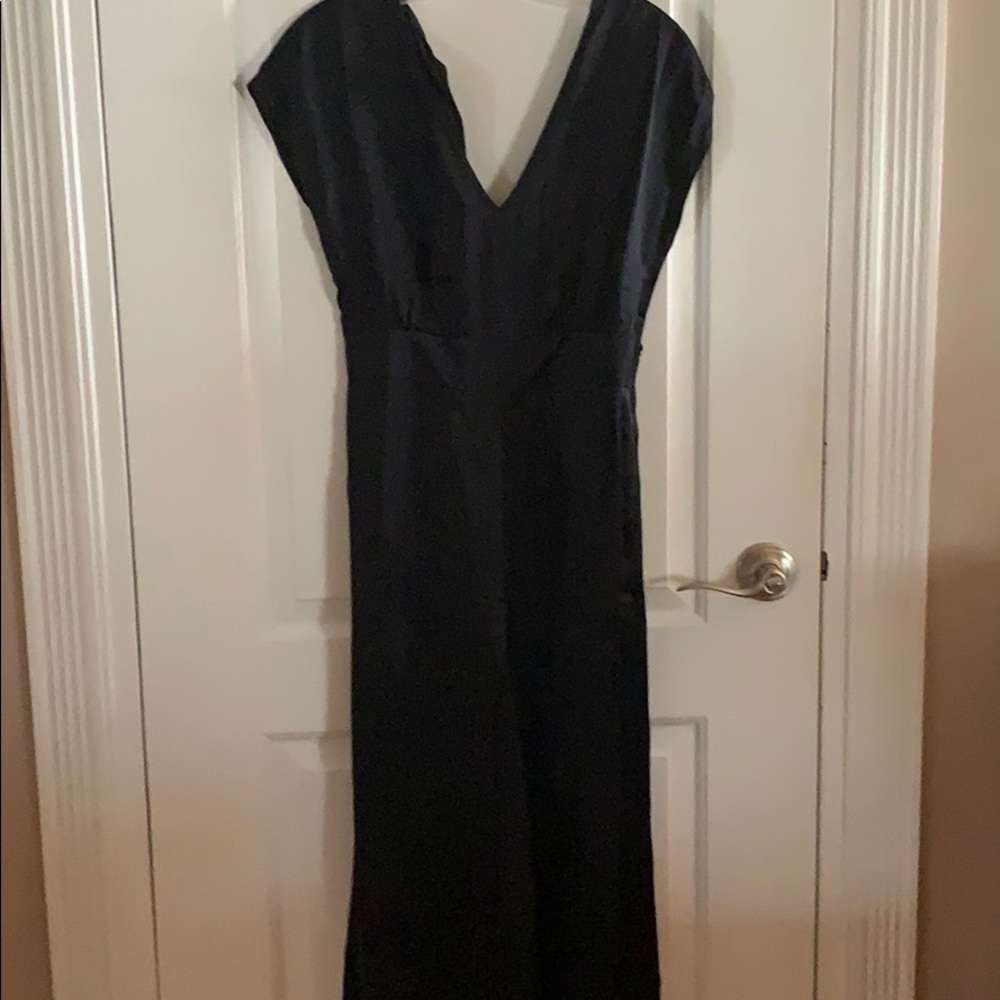 Madewell Open Back Satin Jumpsuit - Picture 3 of 4
